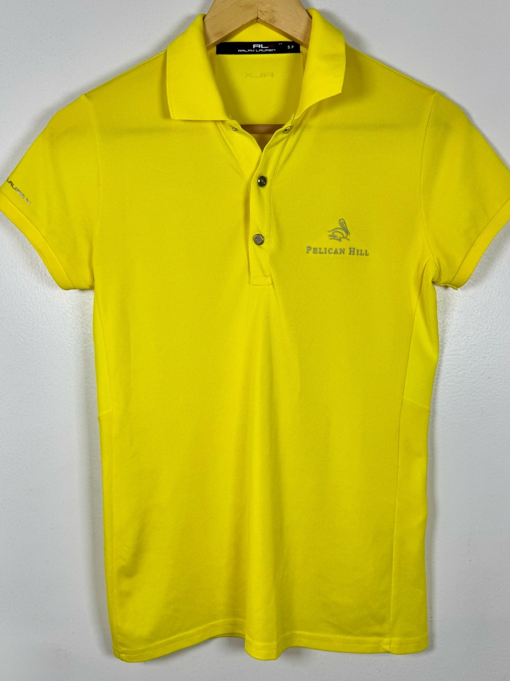Ralph Lauren Sport X Pelican Hill Golf Club Active Polo Top Women’s Small Yellow